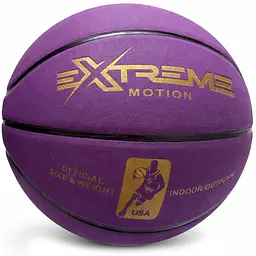 М’яч для баскетболу Extreme Motion №7 PU 620 г професійний розмір для гри в залі та на вулиці - мініатюра 1