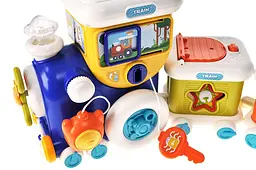 Іграшковий музичний поїзд з вагонами та світловими ефектами YG Toys (RT7212) - мініатюра 3