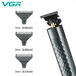 Тример для стрижки волосся машинка для стрижки окантувальна машинка VGR "V-077" Professional USB Type-C - мініатюра 5