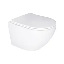 Унітаз підвісний Qtap Jay безободковий Ultra Quiet з сидінням Soft-close QT07335177W, Білий