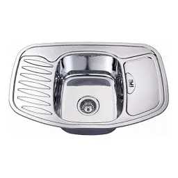 Мийка кухонна Kraft 7851 E Satin 2 крила 767х507х180x0,8 мм Нержавіюча сталь 30412