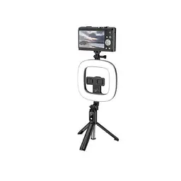 Монопод-трипод Hoco з Кільцевою LED лампою LV03 Plus Showfull fill light live broadcast holder - мініатюра 3