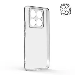 Прозрачный чехол для Xiaomi 14T Pro с защитой камеры, тонкий, силиконовый, бесцветный, ударопрочный, противоударный бампер с закрытой камерой, ArmorStandart (ARM79339) - мініатюра 2
