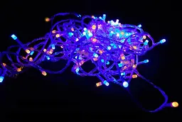 Гірлянда зовнішня пряма 200 led RGB color (білий) 5мм 20м - мініатюра 6