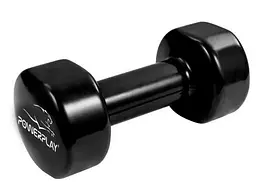 Гантелі вінілові PowerPlay 4125 Achilles 2*5 кг Чорні 2 шт (PP_4125_5kg_2in) - мініатюра 4
