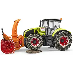 Уцінка. Іграшкова машинка Bruder Трактор Claas Axion 950 для прибирання снігу 1:16 (03017)  - мініатюра 6
