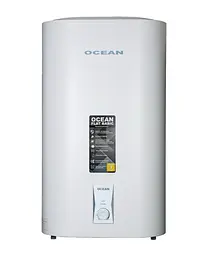 Водонагрівач Ocean FLAT BASIC 80 Л, 2 кВт, мокрий, прямокутний, вертикальний, білий (RZB80M ET+WT)