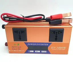 Автоінвертор 12 V-220 V перетворювач напруги з LCD-екраном та USB-портом 3000 W модифікована синусоїда Eryuan 12 V-220 V 3000 Вт - мініатюра 8