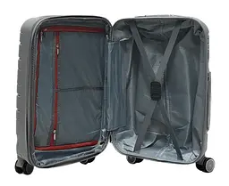 Валіза маленька S поліпропілен Milano bag 0306 56×35×24см 33л Срібна - мініатюра 4