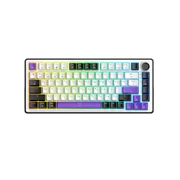 Клавіатура Hator Hellyberry HK75 Mechanical Linear RGB Wireless/Bluetooth/USB UA White/Violet (HK75_wireless)