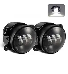 Протитуманна LED Фара 30W (10W x 3) 10-30V Ø 95x75 mm Toyota Ближній / Flood Лінза 2 шт. Білий обідок (FB-410)