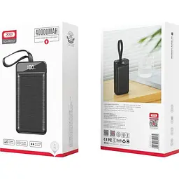 Зовнішній акумулятор XO PR157 40000mAh 22.5W Black [120552] - мініатюра 4