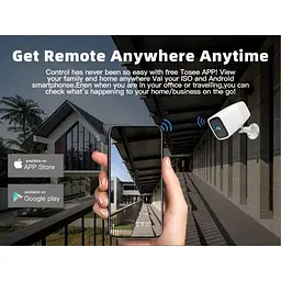 Wifi камера Sdeter з великим акумулятором 12 000 мАг B-12, вулична, із записом на SD карту до 128 Гб, Біла (100386) - мініатюра 6