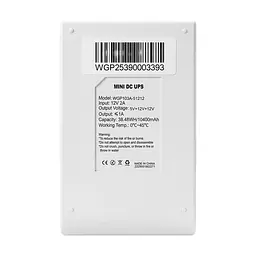 Джерело безперебійного живлення Mini UPS WGP UPS103A 10400mAh 5V/12V/12V, Li-ion 4*2.6Ah, для роутера та оптичного терміналу (42-00247) - мініатюра 5
