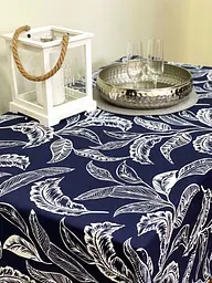 Скатертина Ecotton DUCK 170х220 см водовідштовхувальна синя 2894-25 Blue (23539) - мініатюра 3