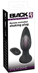 Анальна пробка Orion Black Velvets RC Shaking Plug 14.2 см (чорний) - мініатюра 2