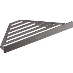 Поличка кутова Hansgrohe AddStoris 14.8 х14.8 x 30.5 см Brushed Black 41741340, Шліфований чорний хром