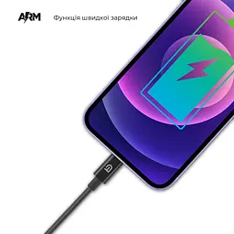 Кабель ArmorStandart AMD818BL Lightning to USB Cable 1.2m black (ARM64373) - мініатюра 4