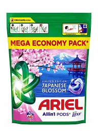 Капсули для прання універсальні з Ленором Ariel Japanese Blossom, 60 шт