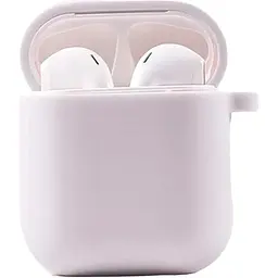 Чохол Silicone Case + Carabine для Apple AirPods White [38086] - мініатюра 1