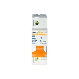 Модульний автоматичний вимикач 1p - 80A - D (ECO070010001) ECOHOME - мініатюра 2