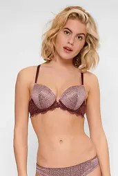 Бюстгальтер пуш-ап +1 гелевий 6613 LingaDore шоколад 80C - мініатюра 1