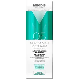 Матуючий крем для обличчя SPF 20 Meddis 30 мл