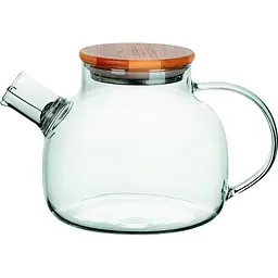 Заварник Ringel Joy 1000 мл загартоване скло, бамбукова кришка (RG-0002/1000)