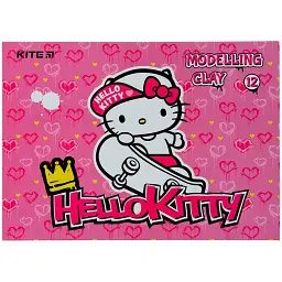 Пластилін Kite Hello Kitty 12 кольор. 240гр воск. HK22-1086(48)