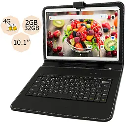 Планшет-телефон Hoozo S 232 LTE 2/32 4G Gold + Чохол-клавіатура - мініатюра 2