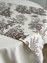 Ранер доріжка Ecotton DUCK 45x170 см для обіднього столу водовідштовхувальна Italiano бежевий (30497 Beige) (25004) - мініатюра 5