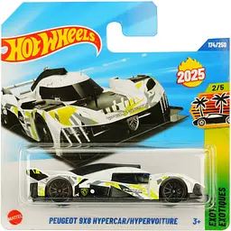 Базова машинка Hot Wheels Exotics Exotiques Puegeot 9X8 Hypercar/Hioervoiture  біла (5785) HYW11-N523               