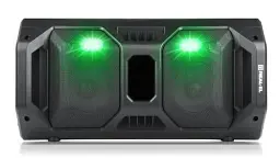 Колонка портативна 2.0 Real-El X-757 Black, 2 x 25 Вт, пластиковий корпус, Bluetooth, MicroSD / USB, FM-приймач, живлення від акумулятора, 8000мА х год, керування збоку - мініатюра 3