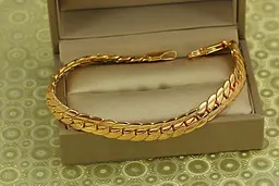 Браслет Xuping Jewelry снейк з огранюванням 20 см 7 мм золотистий