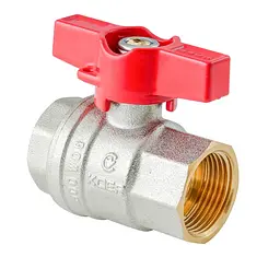 Кран кульовий ГГМ Koer Extreme KE.217-20 - 3/4" FF ручка "метелик" червона KR5757