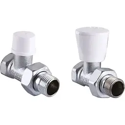 Набір крани радіаторні прямі Arco 1/2″ подача + зворотка KC013 KCM13