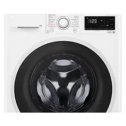 Пральна машина LG фронтальна 9 кг 1400 A+++ 57 см дисплей пара інвертор білий - мініатюра 10