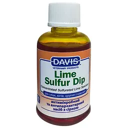 Антимікробний та антипаразитарний засіб Davis Lime Sulfur Dip Девіс для собак і котів (концентр), 50 мл (LSDR50)