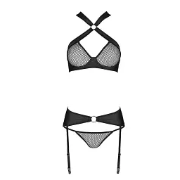 Сетчатый набор Passion Amanda Set black, S/M - миниатюра 7