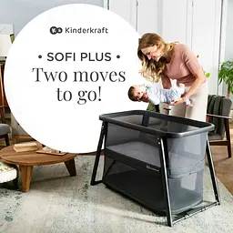 Ліжко-манеж 4 в 1 Kinderkraft Sofi Plus Grey (KLSOFIPLGRY0000) - мініатюра 6
