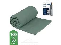 Рушник Sea to Summit DryLite Towel M Сірий-Зелений