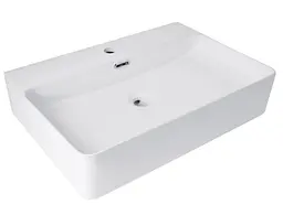 Раковина підвісна Qtap Nando LT 610х420х140 мм, White, прямокутна, без донного клапана QT12116146W