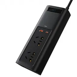Автомобільний інвертор Baseus In-car Inverter 150W (220V CN/EU) Black - мініатюра 2