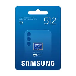 Карта пам'яті Samsung 512GB microSDXC class 10 UHS-I U3 V30 A2 T7 (MB-MB512T/WW) - мініатюра 4