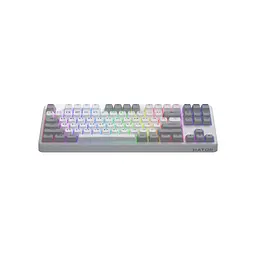 Клавіатура Hator Rockfall 3 Mecha TKL QMK/VIA Orange Wireless White (HTK851UA) - мініатюра 2