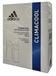 Набір для чоловіків Adidas 2020 Дезодорант-антиперспірант Climacool 150 мл + Гель для душу 3in1 Body hair and face 250 мл - мініатюра 2