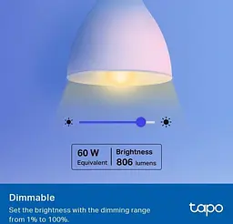 Набір світлодіодних ламп TP-Link Tapo L530E N300, 2 шт. - мініатюра 4