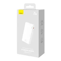 Універсальна мобільна батарея Baseus Airpow 20W 10 000 mAh білий PPQD090002 - мініатюра 2