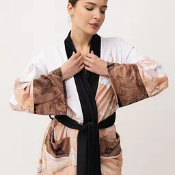 Кімоно жіноче з плюшевого велюру Kimono Aesthetic soul 18402 M - мініатюра 4