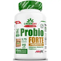 Пробіотики для покращення мікрофлори кишечника Amix GreenDay ProVegan Probio Forte 60 веган капс - мініатюра 3